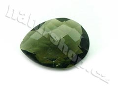 vltavín facetovaný kámen moldavite